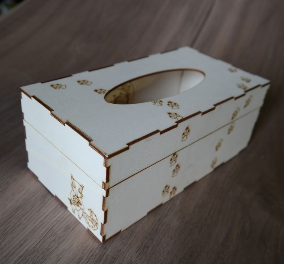Krabička na kapesníčky - lišky